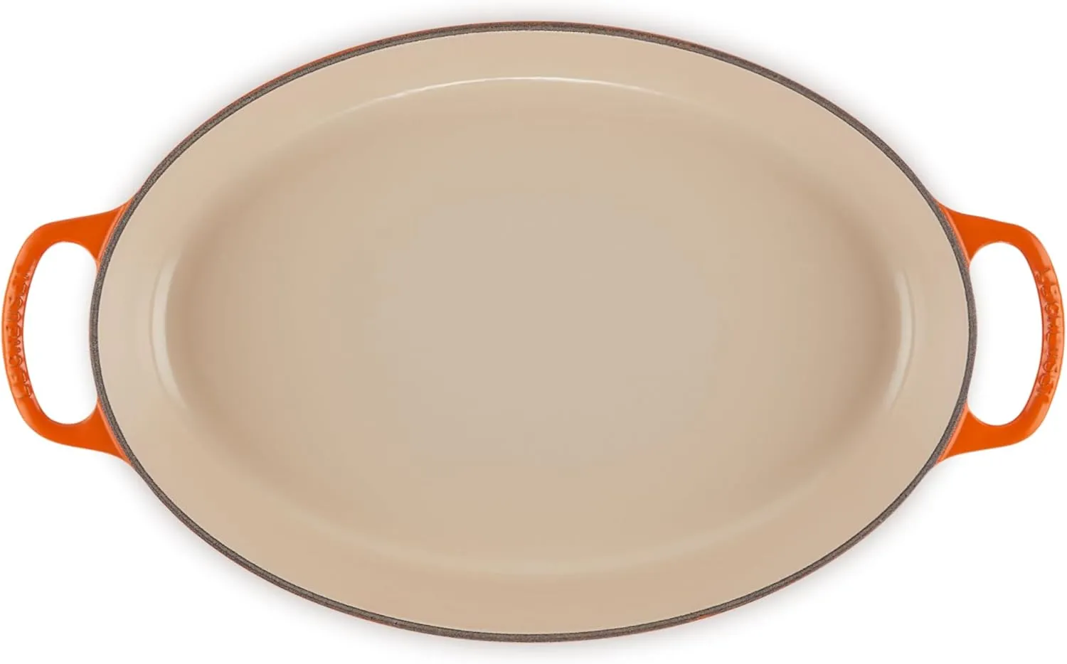 Le Creuset Enamel Cast Iron Signature Oval Baker, 3 qt., Flame