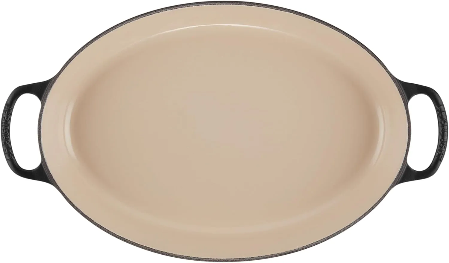 Le Creuset Enameled Cast Iron 3 Quart Signature Oval Baker, 3 qt, Licorice