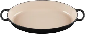 Le Creuset Enameled Cast Iron 3 Quart Signature Oval Baker, 3 qt, Licorice