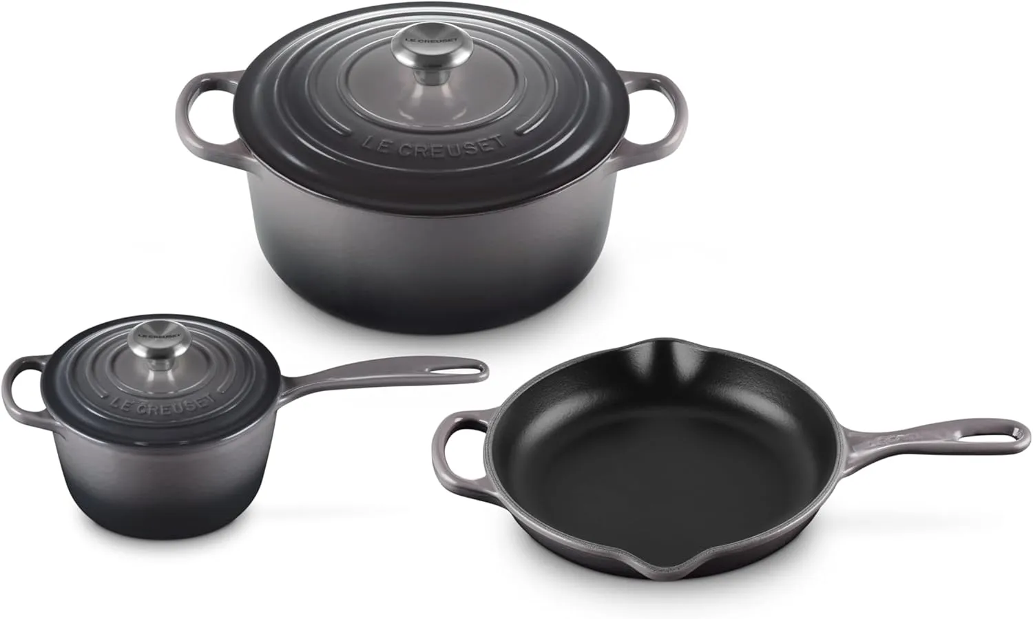 Le Creuset Enameled Cast Iron Signature Cookware Set, 5 pc. , Oyster
