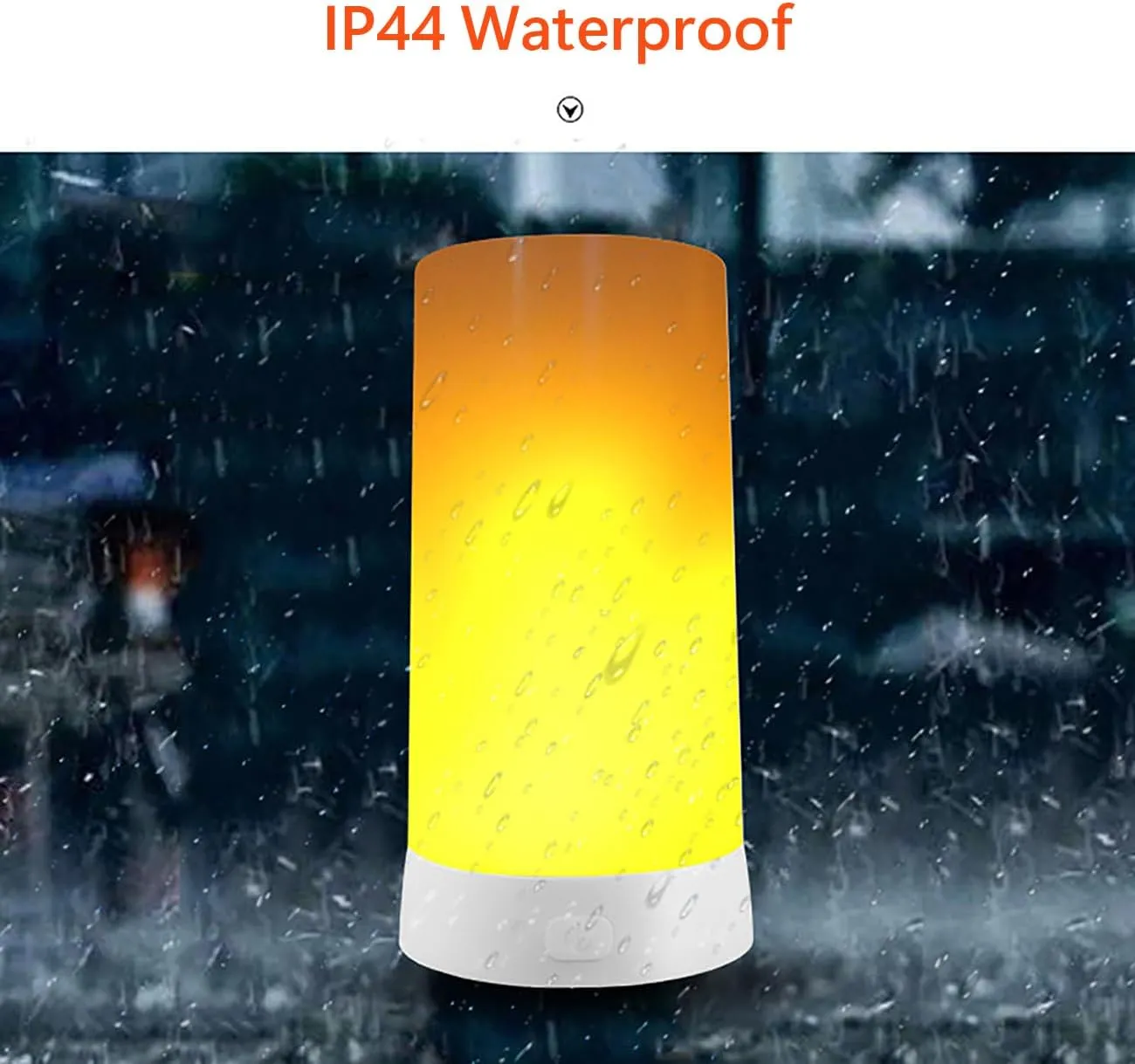 LED Flame Effect Light, Flame Lamp with Remote & Timer, USB Rechargeable 4 Modes Waterproof Fire Lights Campfire Fireplace Lantern, Flameless Candles for Home Garden Halloween Party Bar Décor
