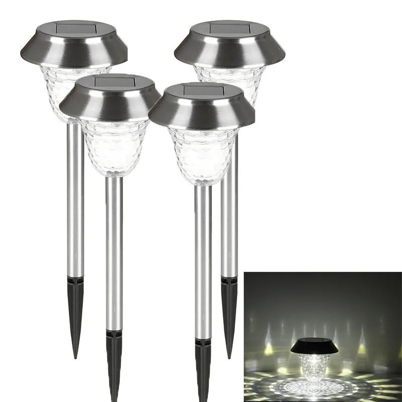 LED Waterproof Solar Lamp Outdoor Solar Garden Lantern Pathway Lights Landscape Light For Lawn Patio Yard Walkway Decoration