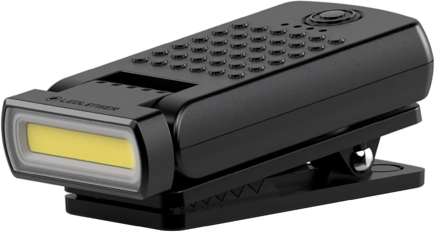 Ledlenser W1R Work Rechargeable Hands-Free Clip Flashlight, 220 Lumens, Compact