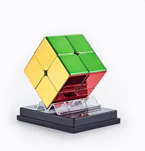 LiangCuber Cyclone Boys 2x2 Magnetic Speed Cube Stickerless Mirror Reflective Cube Shiny Cube Puzzle