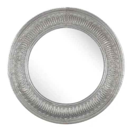 Lida Industrial Style Oversized Wall Mirror