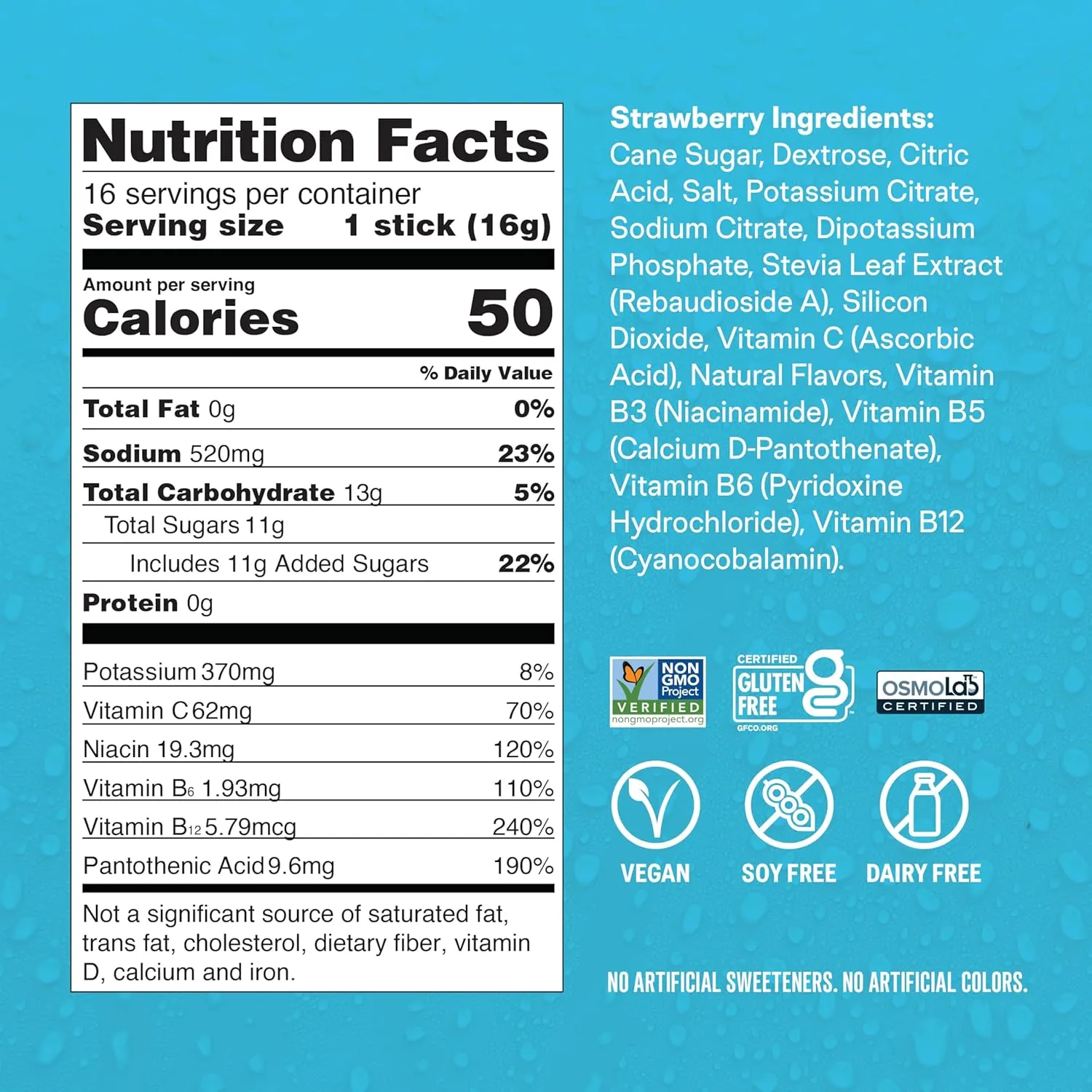 Liquid I.V.® Hydration Multiplier - Strawberry | Electrolyte Powder Drink Mix | 3 Pack (48 Servings)