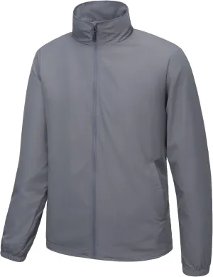 Little Donkey Andy Men’s Lightweight Breathable Windbreaker Golf Jacket UPF50  Windproof Outdoor Running Coat