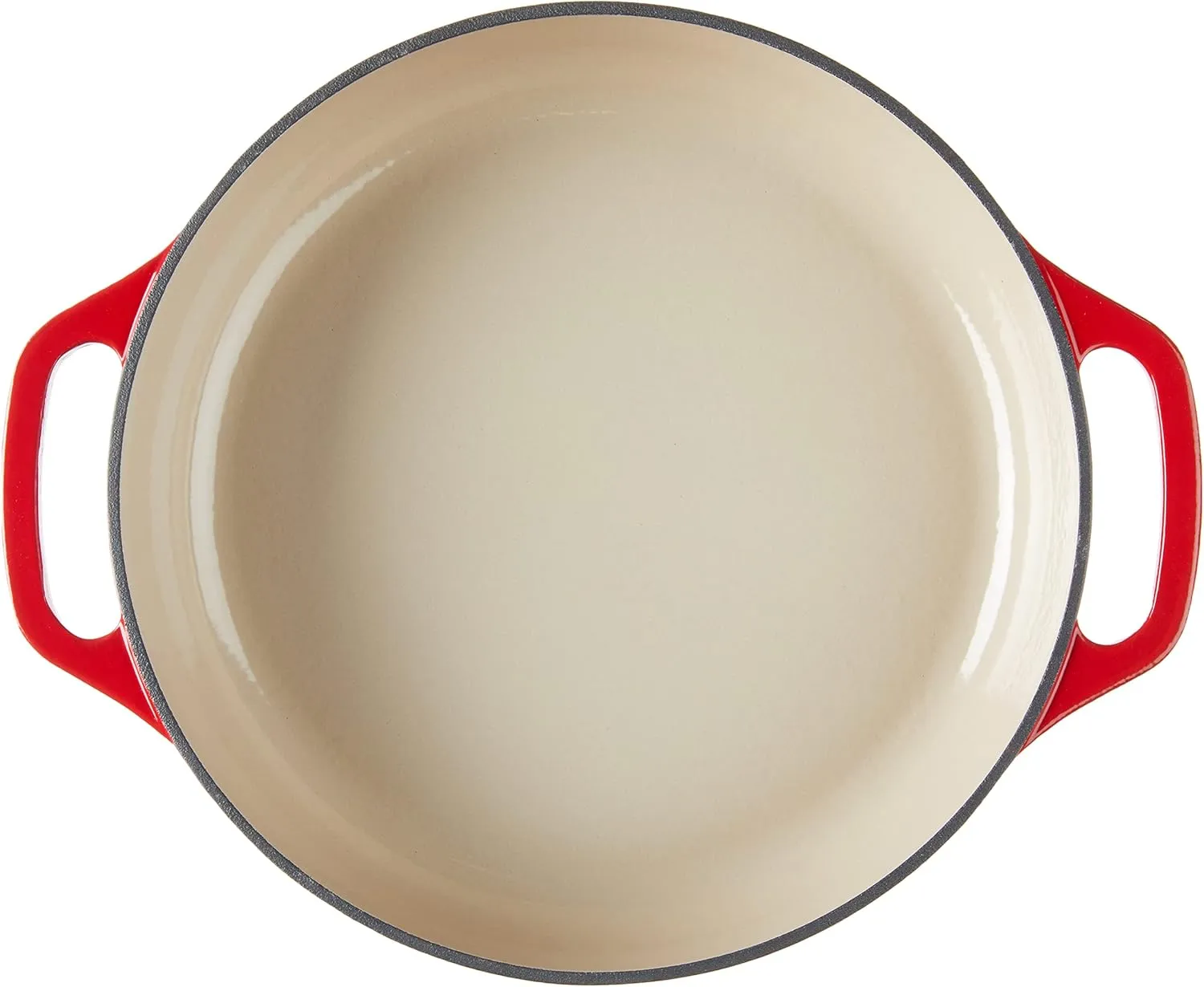 Lodge EC3CC43 Enameled Cast Iron Covered Casserole, 3-Quart, Island Spice Red & SCRAPERPK Durable Pan Scrapers, Red and Black, 2-Pack