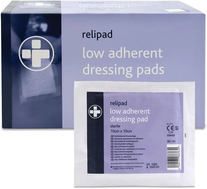 Low Adherent Pad Dressing - 10 x 10cm (Pack of 5)