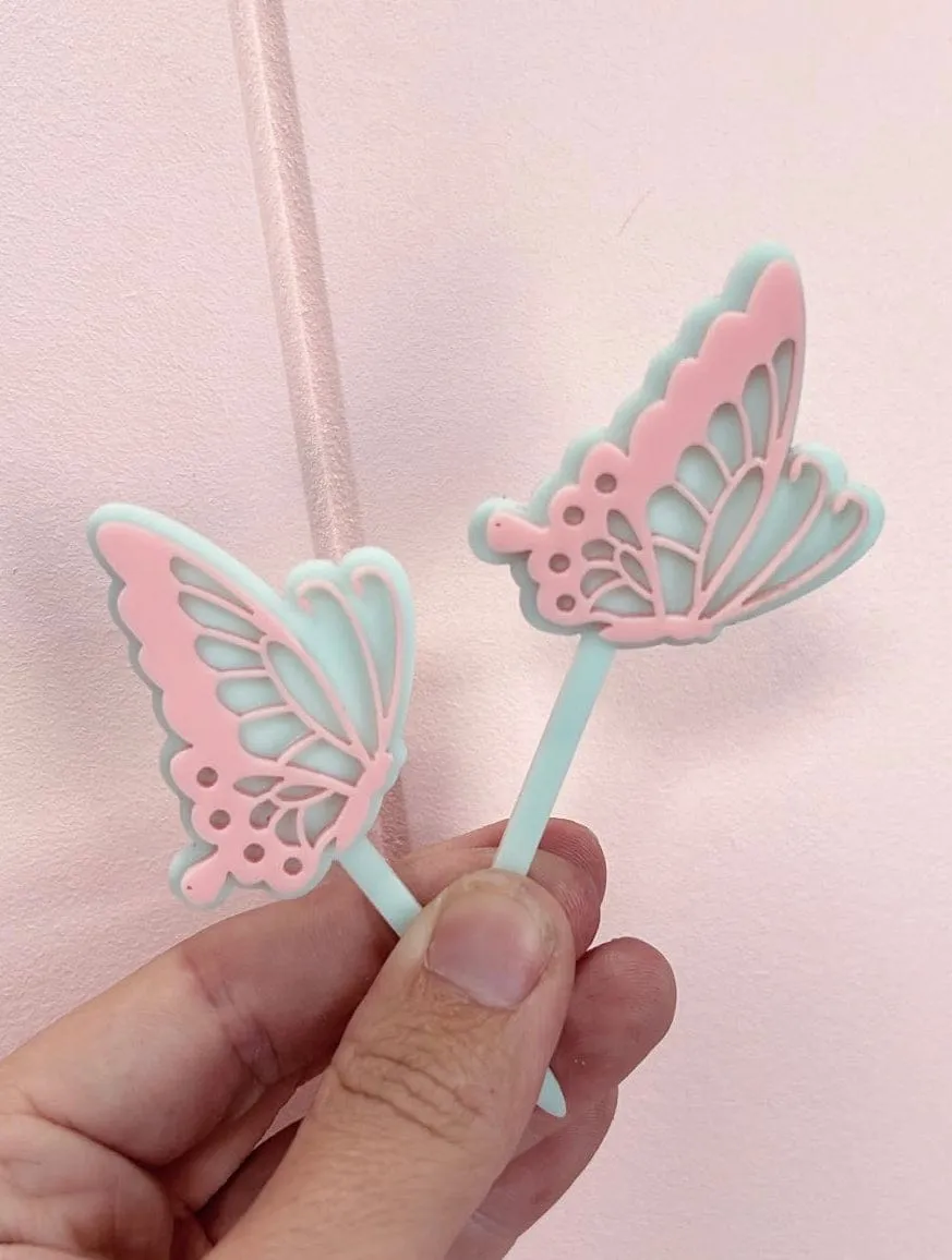 Lux Butterfly Cupcake Toppers