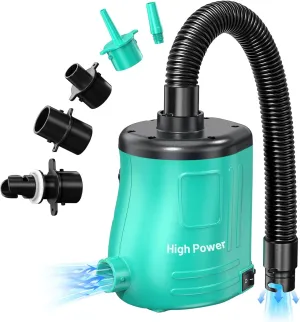 MAACOULD Electric Air Pump for Inflatables: Air Mattress Pump for Pool Floats Boat Balloons for Quick-Fill Inflator/Deflator - 400W 110V AC Inflator for Camping Travel Party Outdoor Home Summer