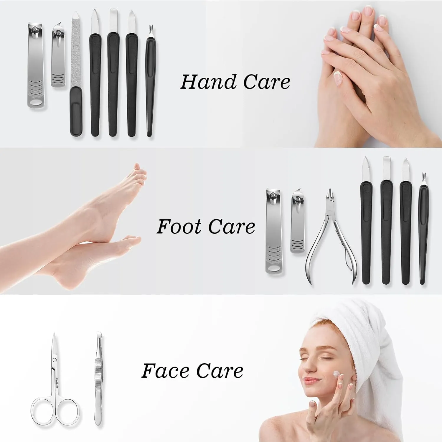 Manicure Pedicure Set, Nail Clipper Set 10-Piece Set Professional Manicure Kit Nail Kit with Portable Pink Travel Case Gift for Men Boyfriend Parent