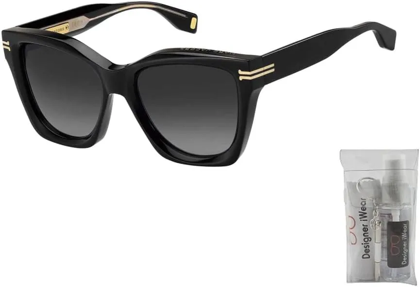 Marc Jacobs MJ1000/S Square Sunglasses for Women   BUNDLE with Designer iWear Eyewear Kit…