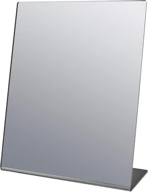 Marketing Holders Acrylic Mirror 8" x 10" Slant Back Reflective Freestanding Portable Lucite Stand for Retail Jewelry Piercing Counters Makeup Vanities and Hair Salons