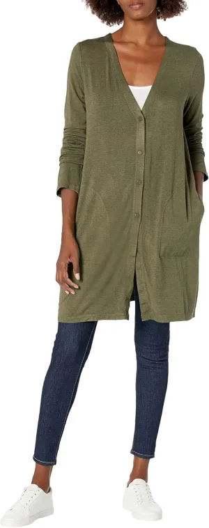 Max Studio Women's Long Travel Cardigan