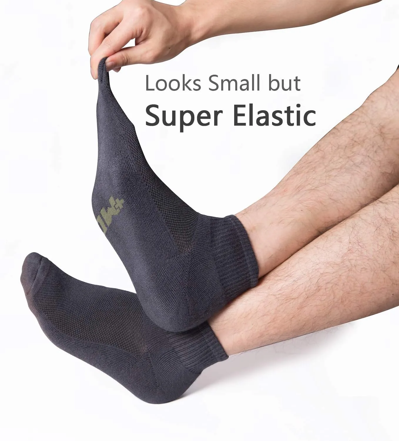  MD 6 Pairs Ankle Socks for Women and Men, Bamboo Viscose Smell Control Cushioned Sole Casual Athletic Socks