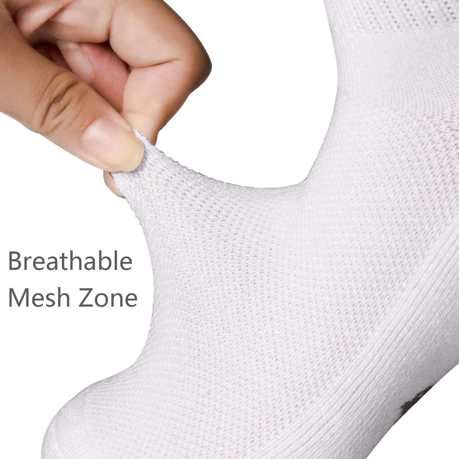  MD 6 Pairs Ankle Socks for Women and Men, Bamboo Viscose Smell Control Cushioned Sole Casual Athletic Socks