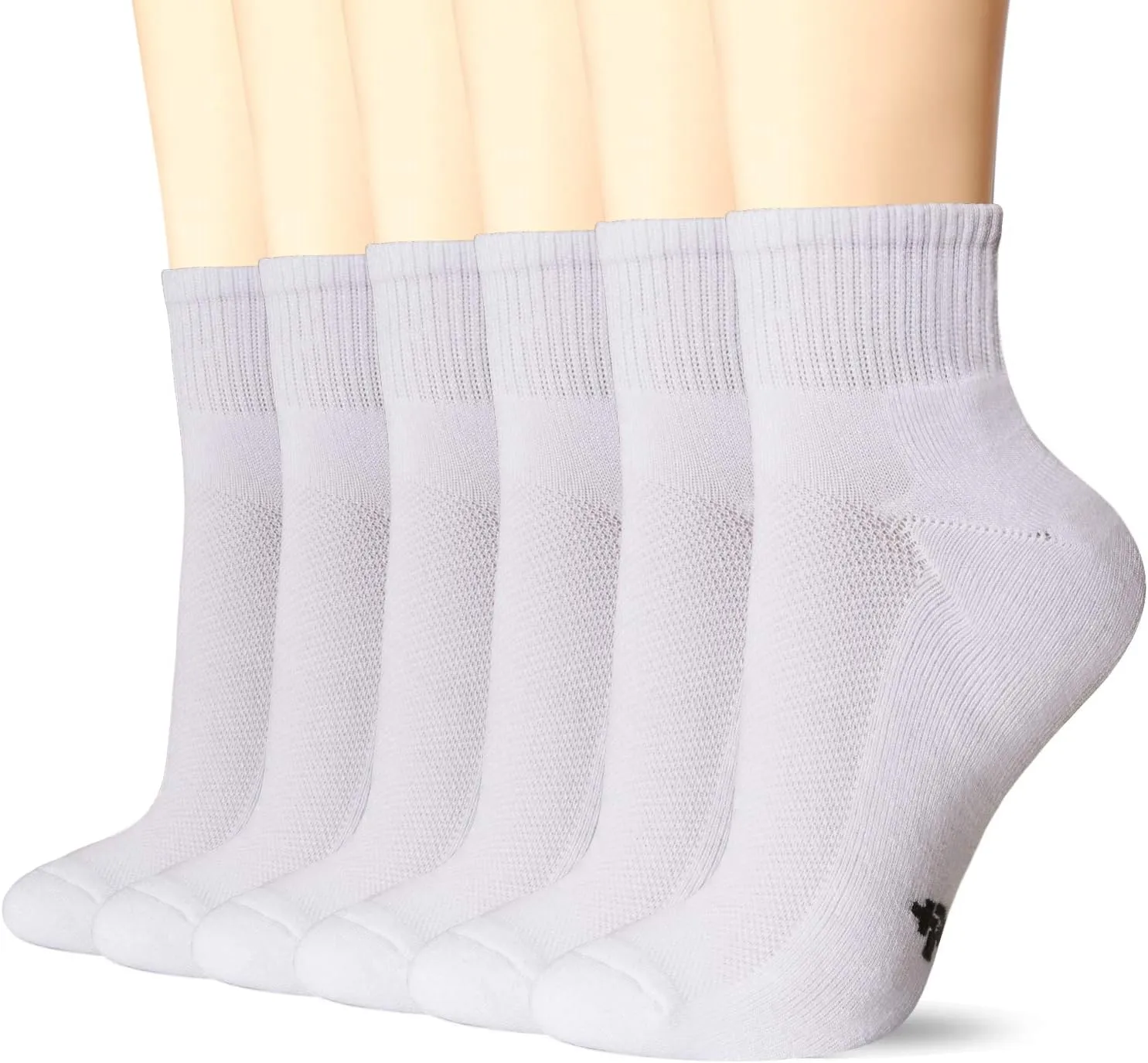  MD 6 Pairs Ankle Socks for Women and Men, Bamboo Viscose Smell Control Cushioned Sole Casual Athletic Socks