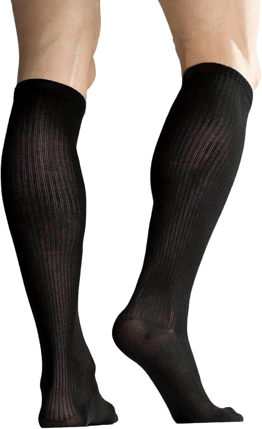  MD Cotton Compression Socks for Women and Men 4/6 Pairs 8-15/15-20 mmHg Knee High Socks for Sports Travel Nurse Edema