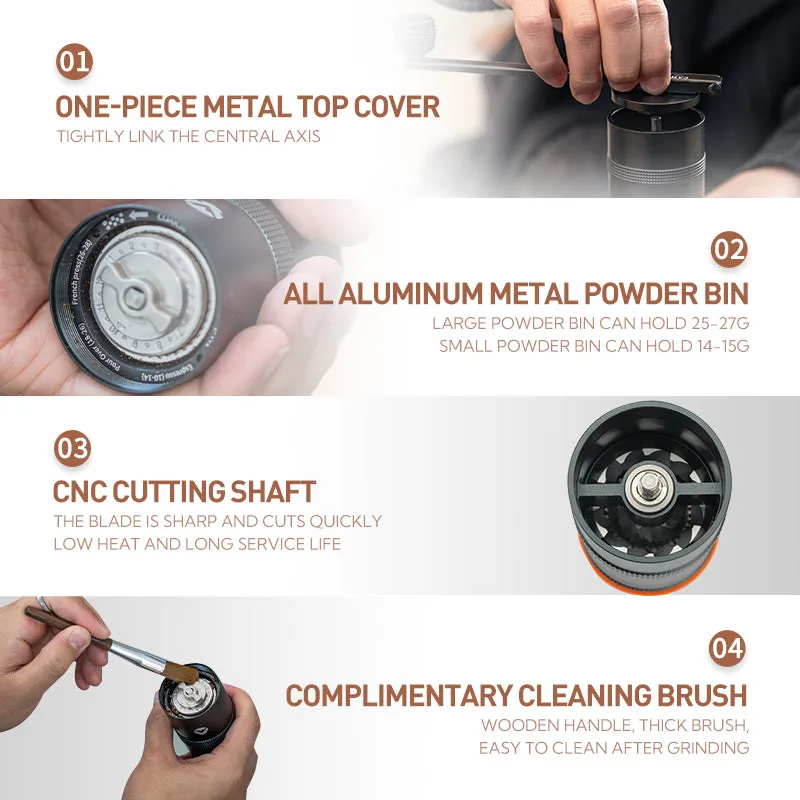 Medium Economical Coffee Reliable service Campingmoon Grinder