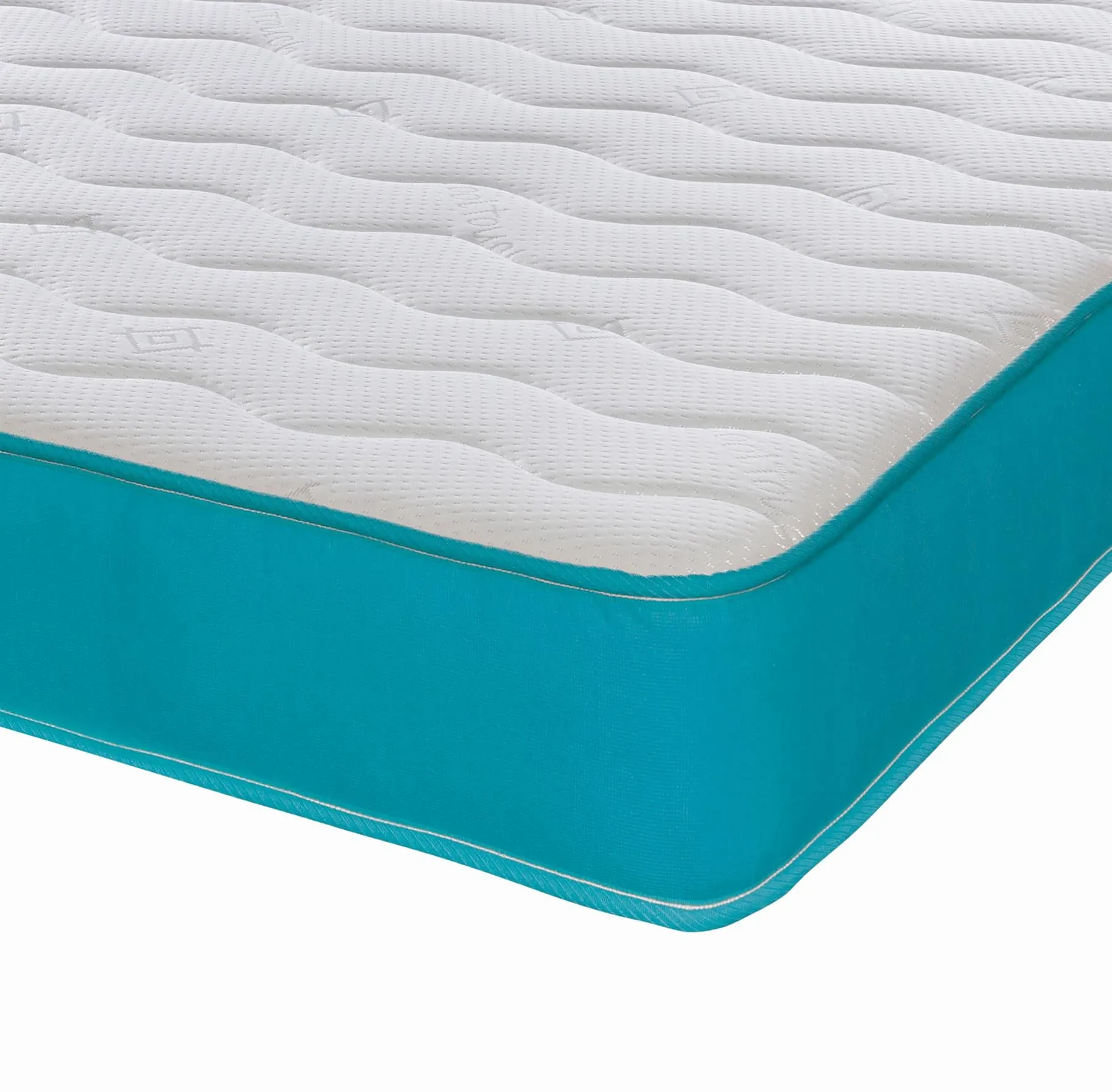 Memory Foam Spring Open Coil Aqua Blue Mattress