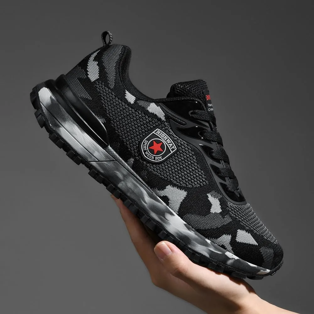 Men's Running Shoes - Lightweight Trail Sneakers for Men, Comfortable Athletic Footwear for Hiking and Workouts, Stylish Fashion Sneakers for Everyday Us
