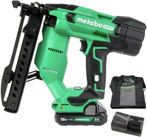 Metabo HPT 18V MultiVolt™ Cordless Stapler Kit | 1/4-Inch 18-Ga Narrow Crown | Accepts 1/2-Inch up to 1-1/2-Inch 18-Ga 1/4-Inch Staples | Includes 18V 2.0Ah Battery | Lifetime Tool Warranty | N1804DA