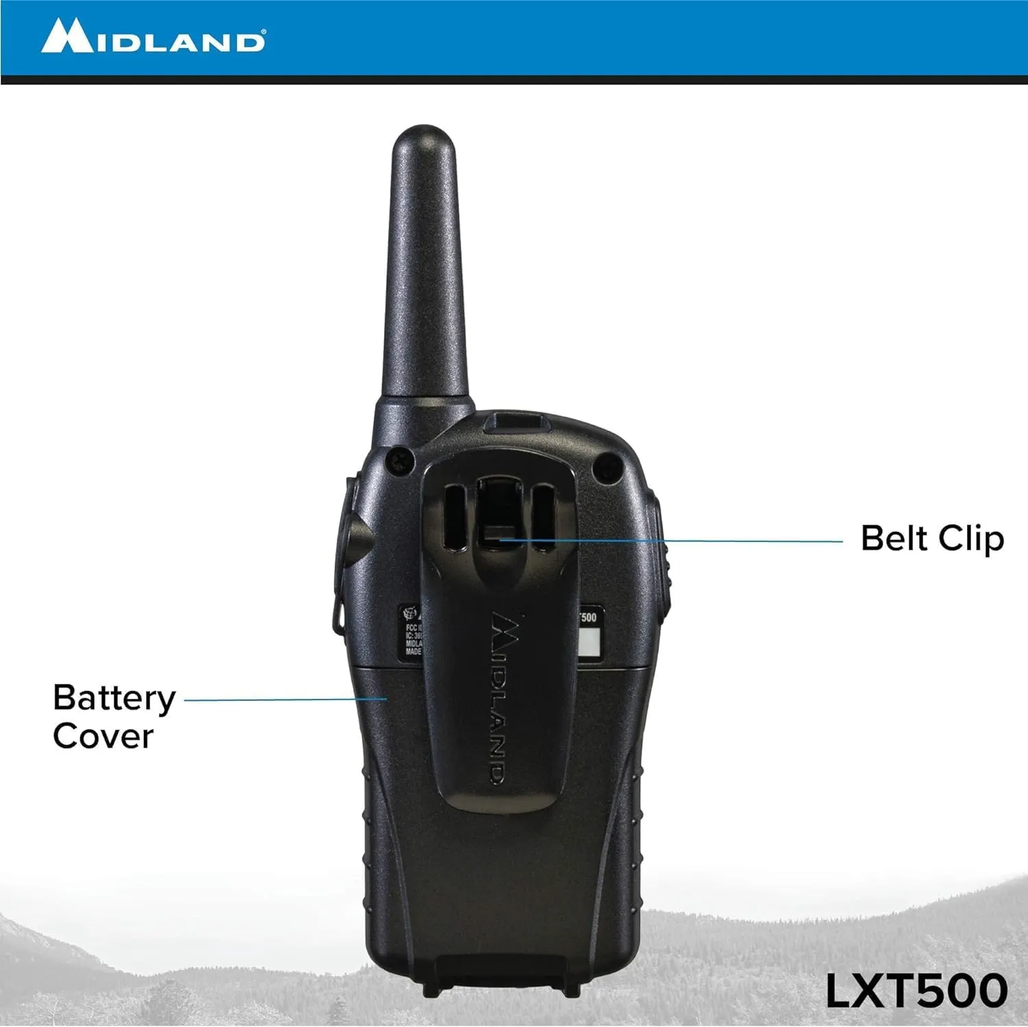 Midland LXT500VP3 FRS Two Way Radios - 4 Pack Bundle w/Chargers