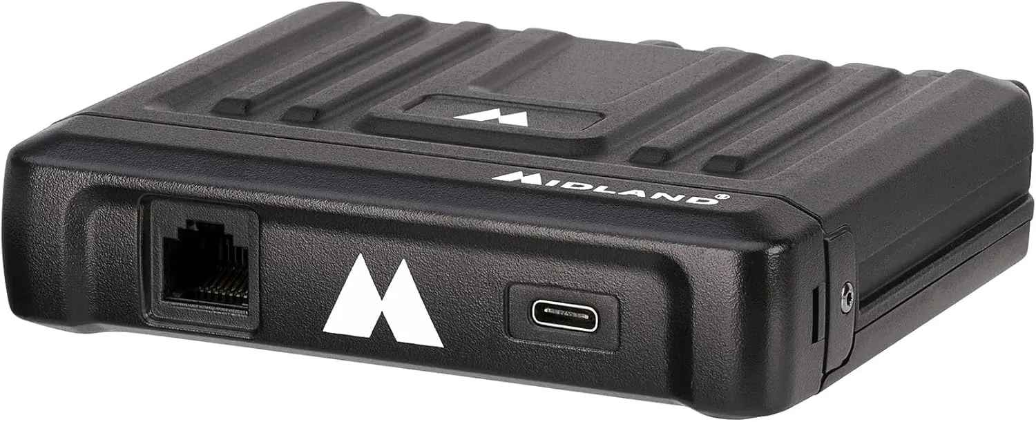 Midland - MXT275VP4-15 Watt GMRS MicroMobile Two-Way Radio - ATVs UTVs and Other Off-Road Vehicles - Overlanding Gear - Extended 3dB gain Roll Bar Mount Antenna Microphone Extension Cable
