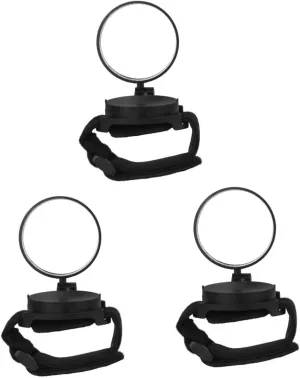 Mikikit 3pcs Riding Rearview Mirror Cycling Wrist Band Mirror Arm Wrist Rearview for Bike Bike