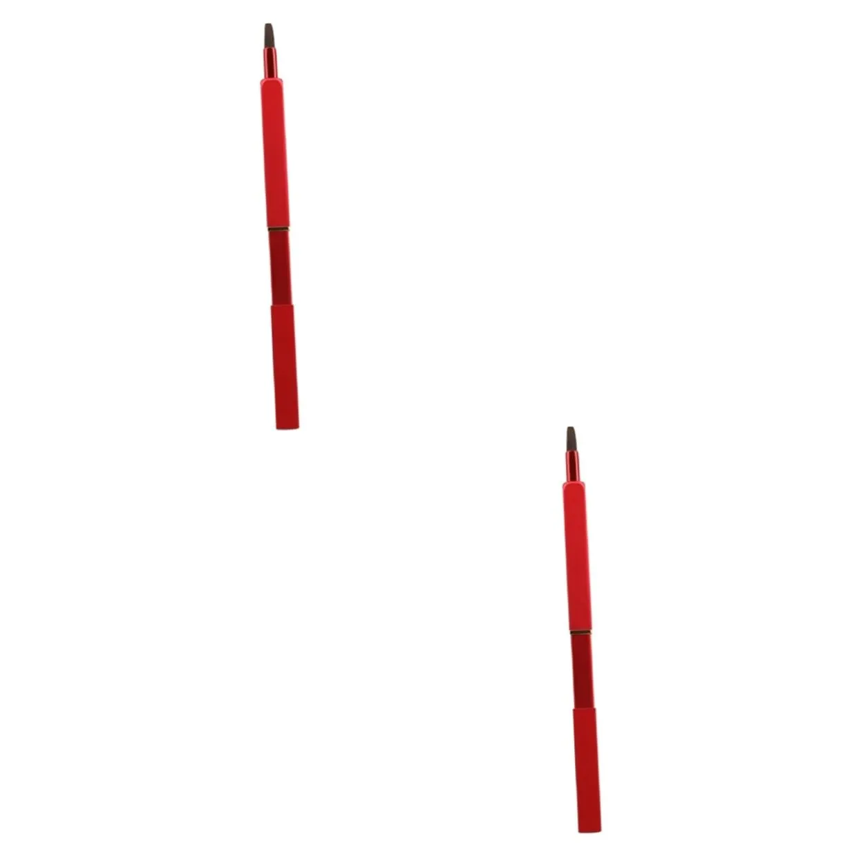 Mikinona 2pcs Elastic Lip Brush Retractable Makeup Tool Nylon Fiber Brush Perfect for Travel