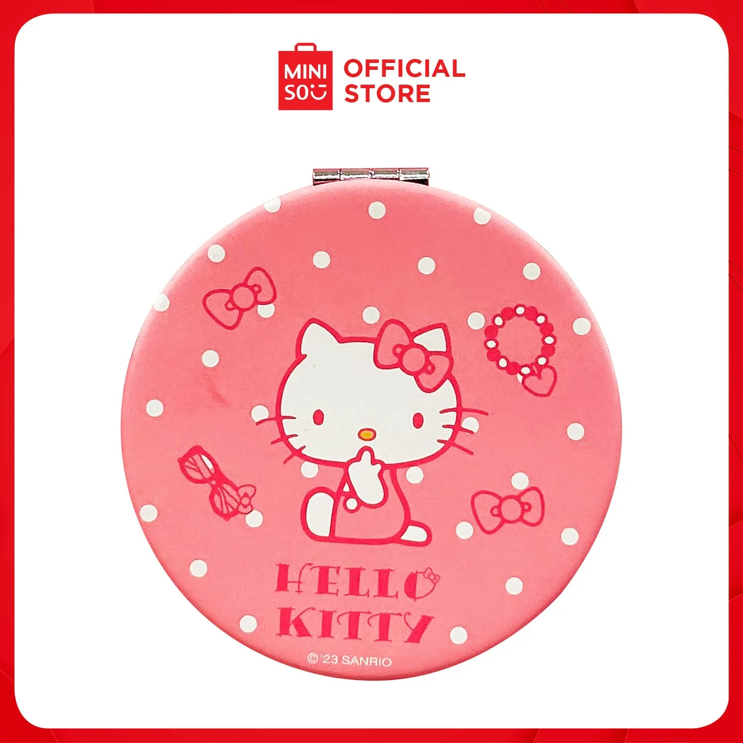 MINISO Hello Kitty Beauty Diary Series Dual-Sided Mirror