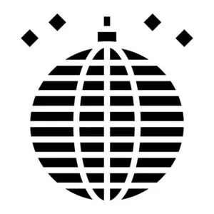 Mirror Ball Glyph Icon