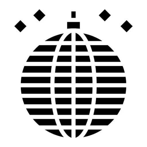 Mirror Ball Glyph Icon