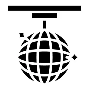 Mirror Ball Glyph Icon