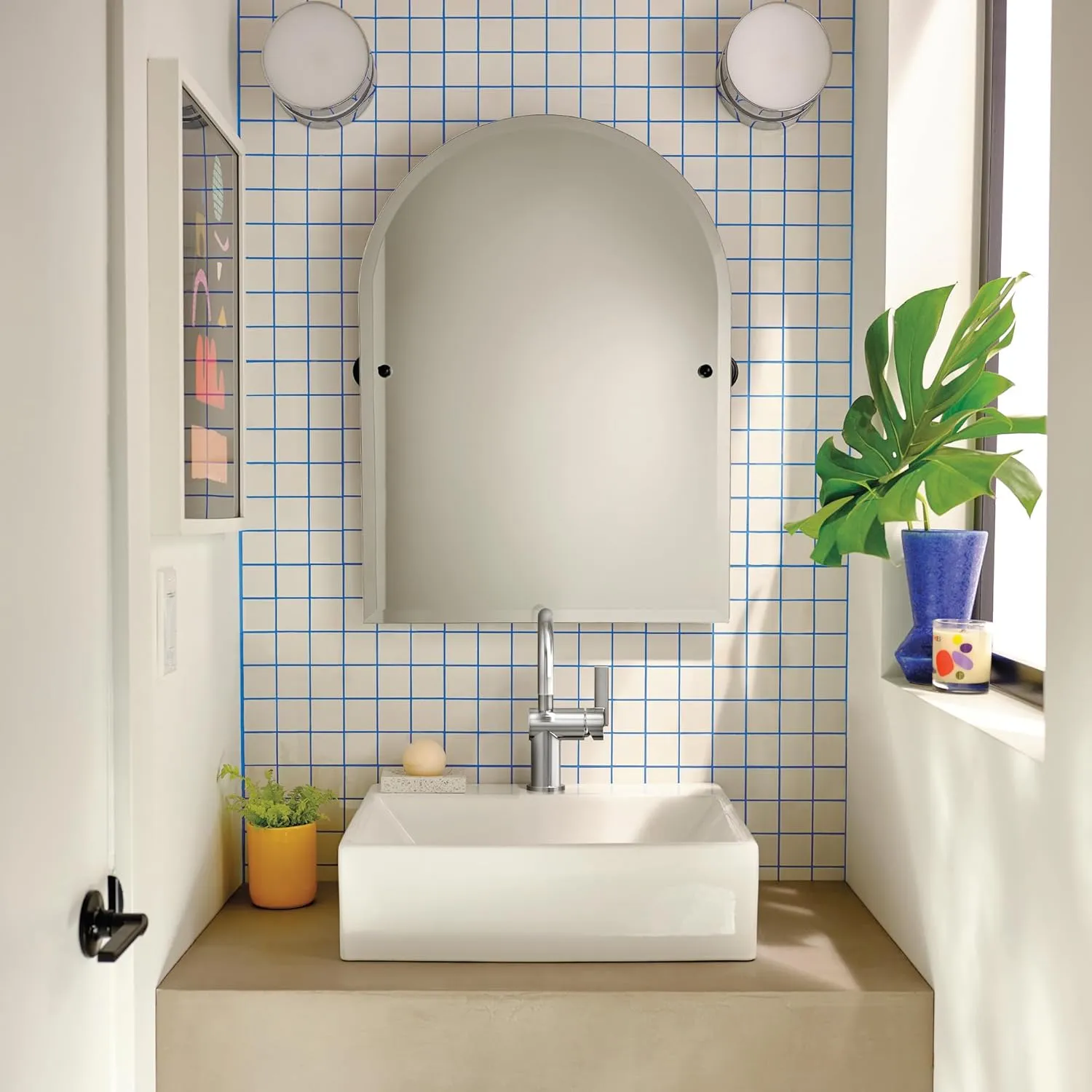 Moen 6221 CIA Collection Single Handle Bathroom Sink Faucet, Chrome