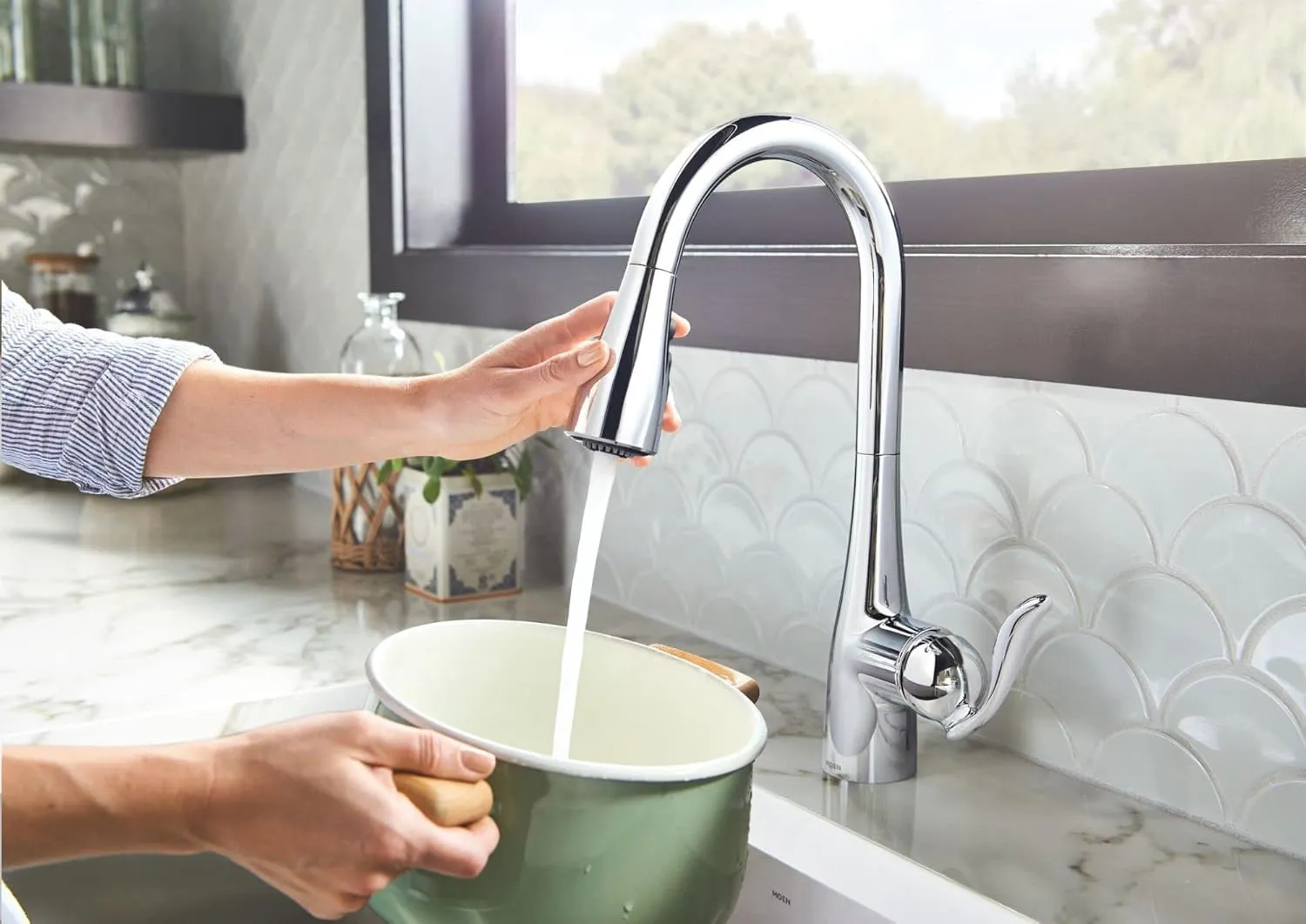 Moen 7594EWC Arbor Kitchen-Sink-faucets, Chrome