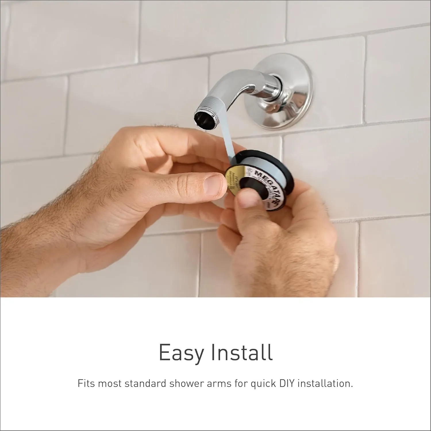 Moen Chrome Bathroom 12-Inch Wide Razor Thin Rain Shower Head, S1004