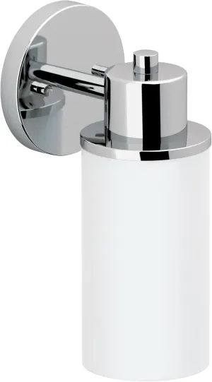 Moen DN0761CH Iso 1-Light Dual-Mount Bath Bathroom Vanity Fixture with Frosted Glass, Chrome