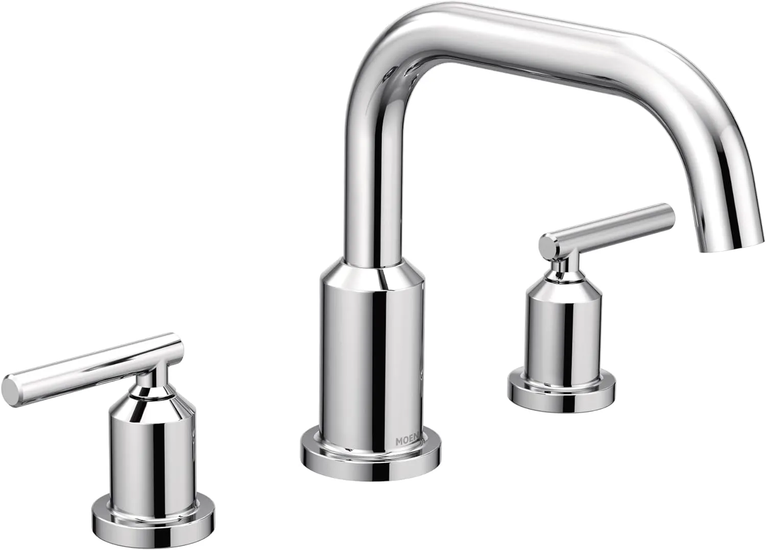 Moen Gibson Chrome Two-Handle Deck Mounted Modern Roman Tub Faucet, Valve Required, T961
