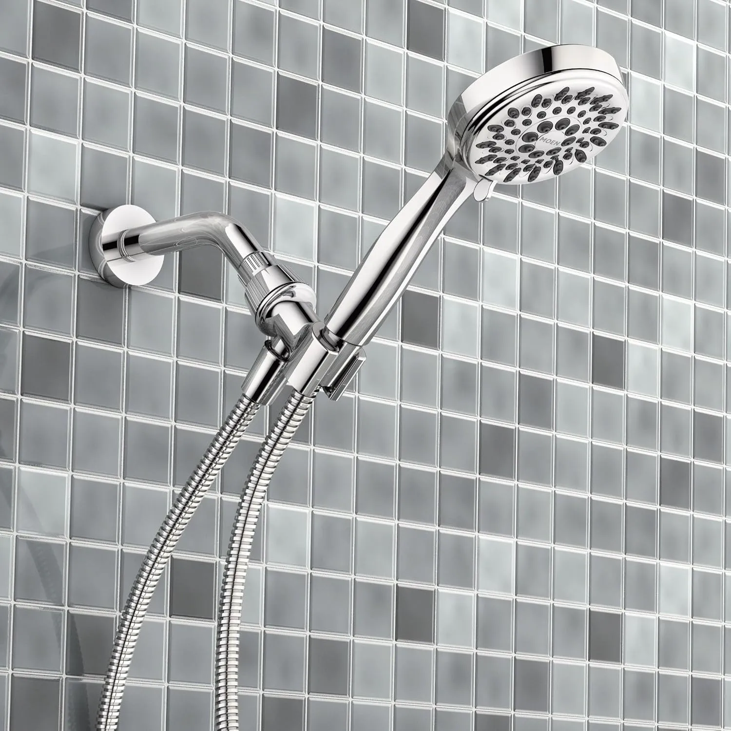 Moen Ignite Chrome Hand Held Shower Head Package With 2.5 GPM High Pressure Spray, 20091