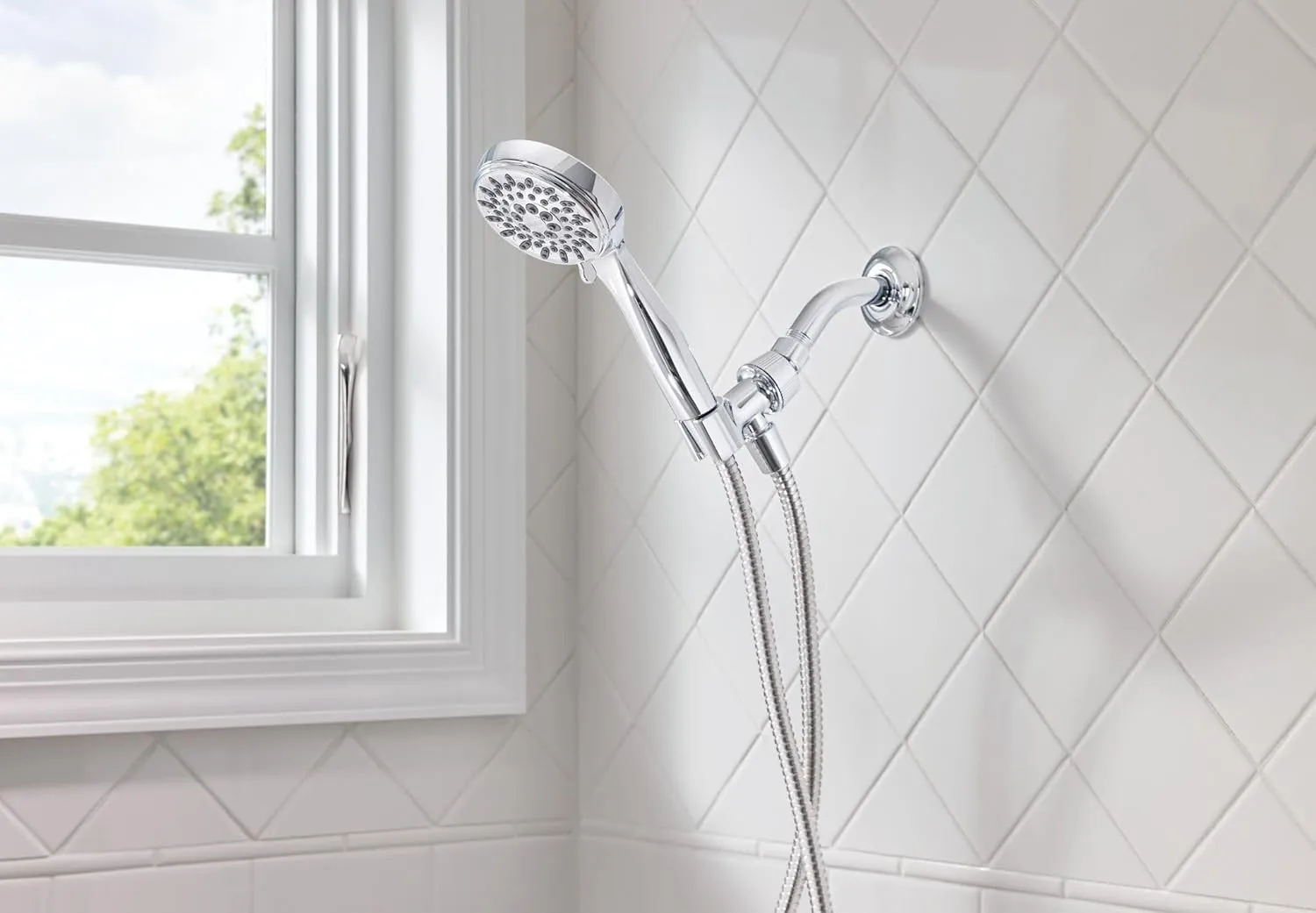Moen Ignite Chrome Hand Held Shower Head Package With 2.5 GPM High Pressure Spray, 20091