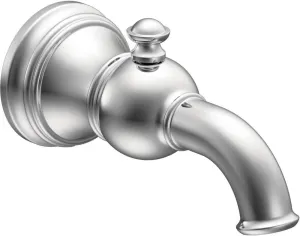 Moen S12104 Weymouth Tub Spout with Diverter 1/2-Inch Slip-Fit CC Connection, Chrome