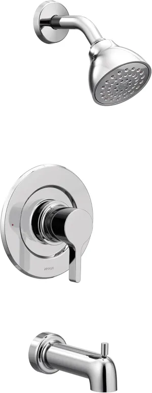 Moen Vichy Chrome Bathroom Tub Shower Faucet System without Valve, T2663EP