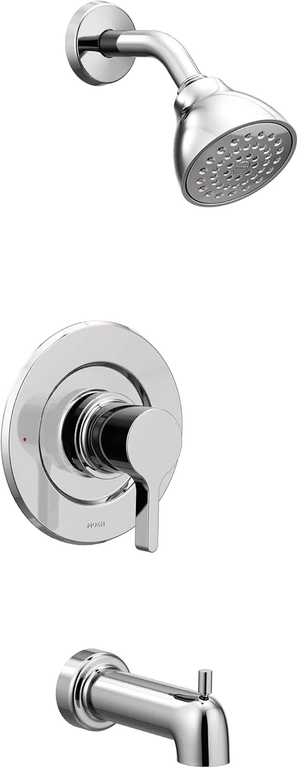 Moen Vichy Chrome Bathroom Tub Shower Faucet System without Valve, T2663EP