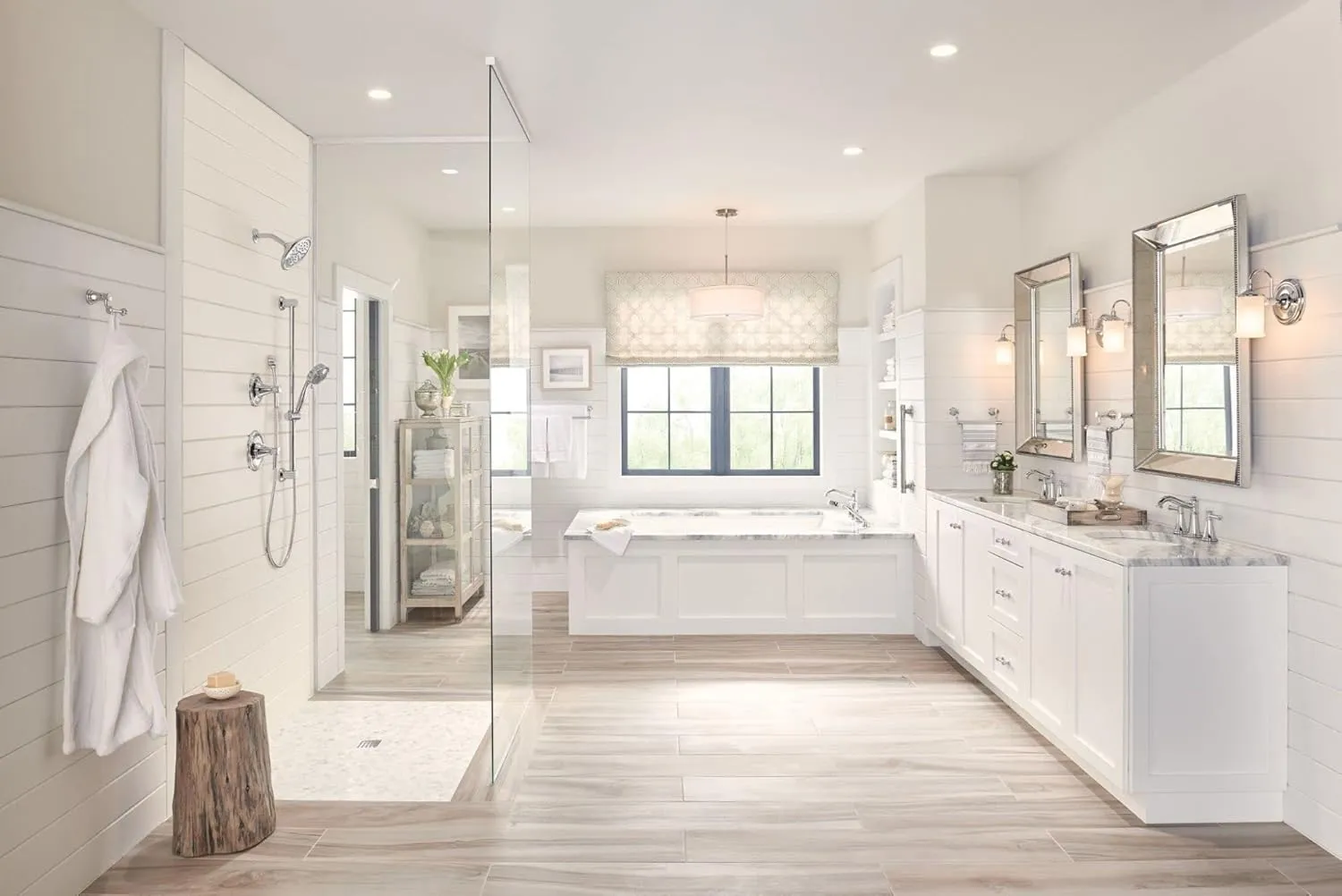 Moen YB6461CH Belfield 1-Light Dual-Mount Bath Bathroom Vanity Fixture with Frosted Glass, Chrome