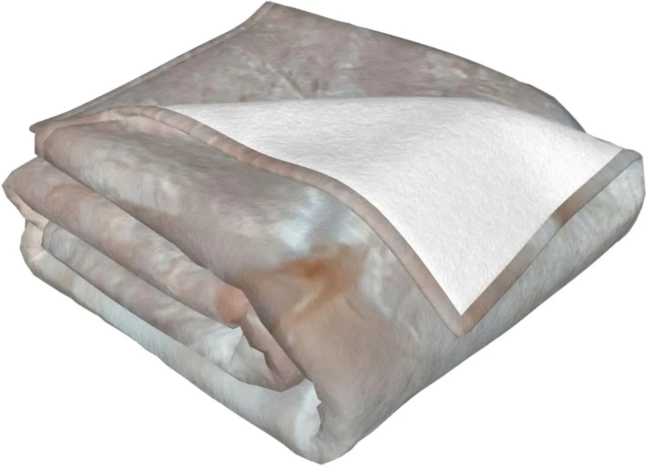 Mother of Pearl Light 60"X50" Flannel Blanket - 100% Soft Polyester, Lightweight and Warm, Suitable for Families, Camping, Travel