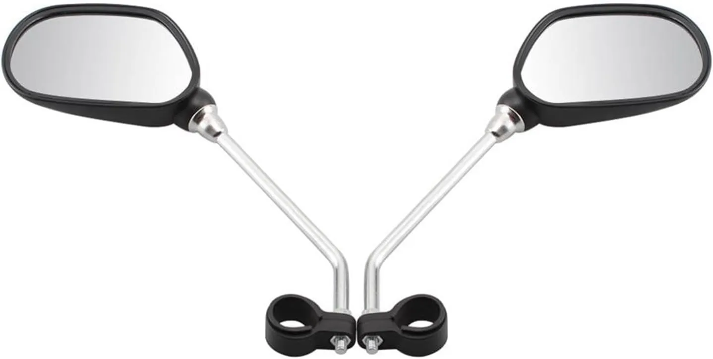 Motorbike Mirror Bicycle Rearview Mirror Degree Adjustable Riding Convex Reflective Safety Glass Rear View Mirrors Mountain Bike Accessories