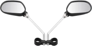 Motorbike Mirror Bicycle Rearview Mirror Degree Adjustable Riding Convex Reflective Safety Glass Rear View Mirrors Mountain Bike Accessories