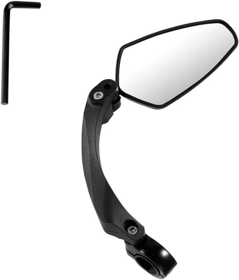 Mountain Bike Rearview Mirror Easy Installation Rotatable Reflective for Safe Cycling Universal Handlebar Fit